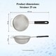 image 2 of Buckingham Stainless Steel Fine Mesh Sieve Strainer 25 cm Soft Touch Handle