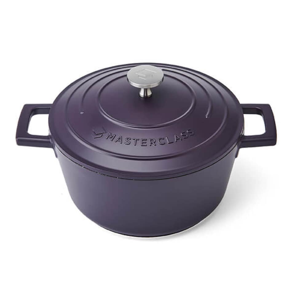 image 1 of MasterClass Cast Aluminium 2.5L Casserole Dish Purple