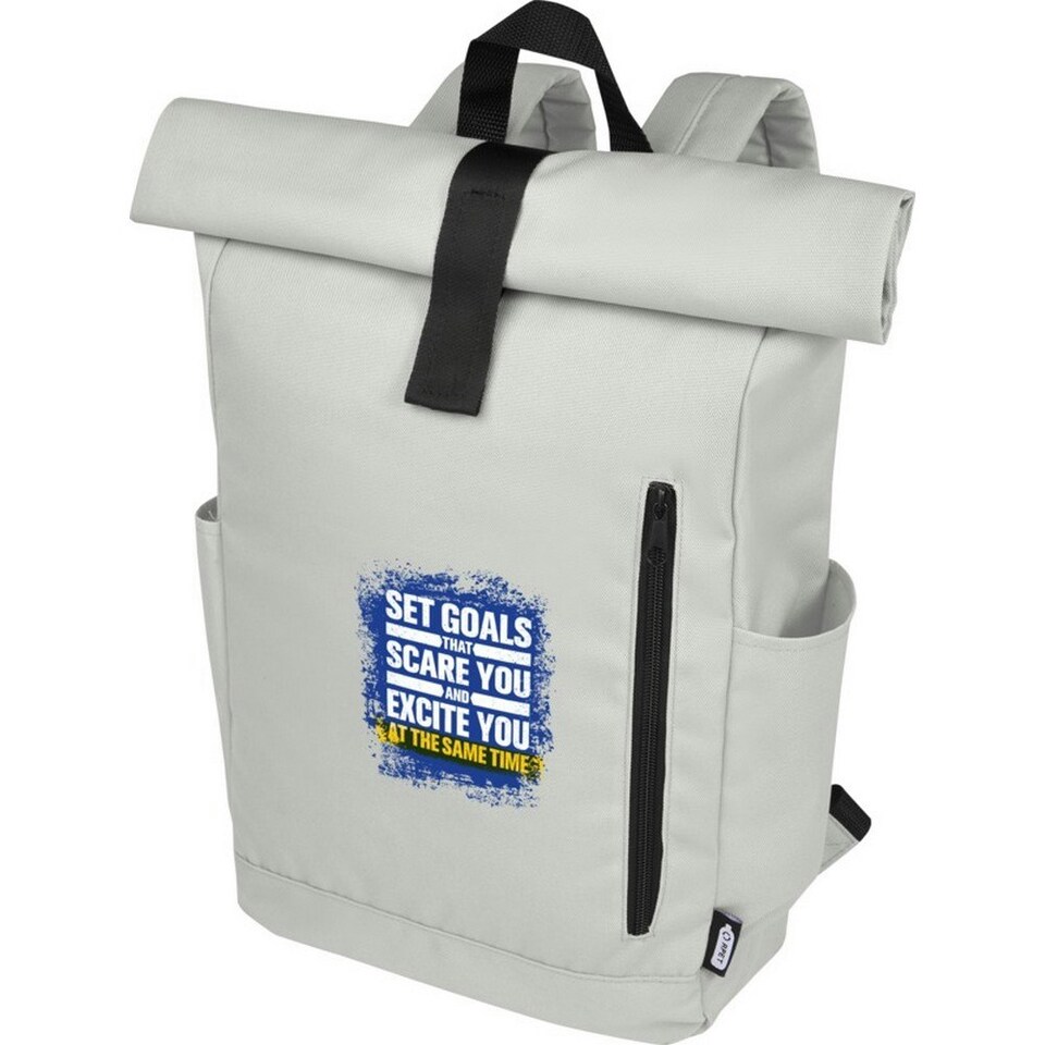 image 1 of Unbranded Byron Roll Up 18L Backpack - Light Grey - One Size | Grey