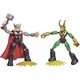 image 1 of Avengers Bend And Flex Thor Vs Loki Figures