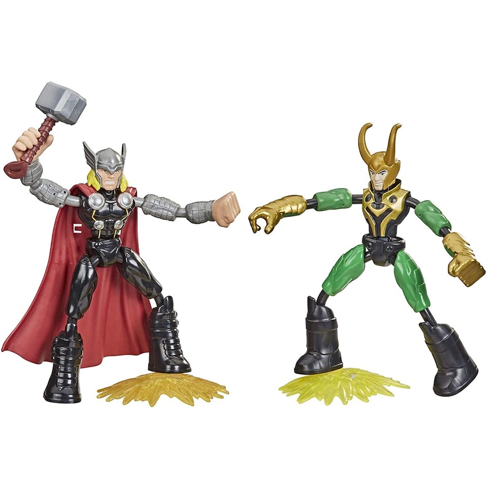 image 1 of Avengers Bend And Flex Thor Vs Loki Figures