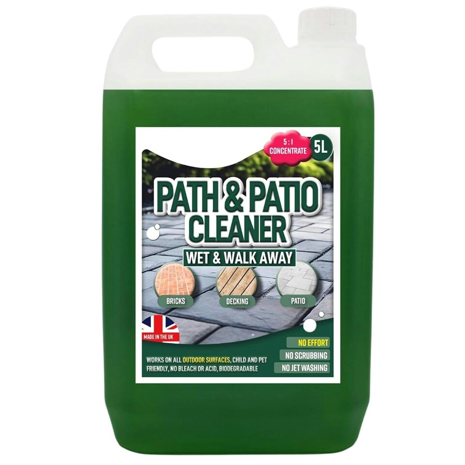 image 1 of 5 Litre Sprayer Bottle & Patio Cleaner Fluid Staining Remover Cleaning Solution