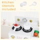 image 6 of COSTWAY Kids Play Kitchen Set Toddler Wooden Pretend Toy Kitchen Playset-White