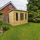 image 3 of 10 X 6 BAKEWELL SUMMERHOUSE - L304.8 x W182.9 x H304.8 cm | Brown