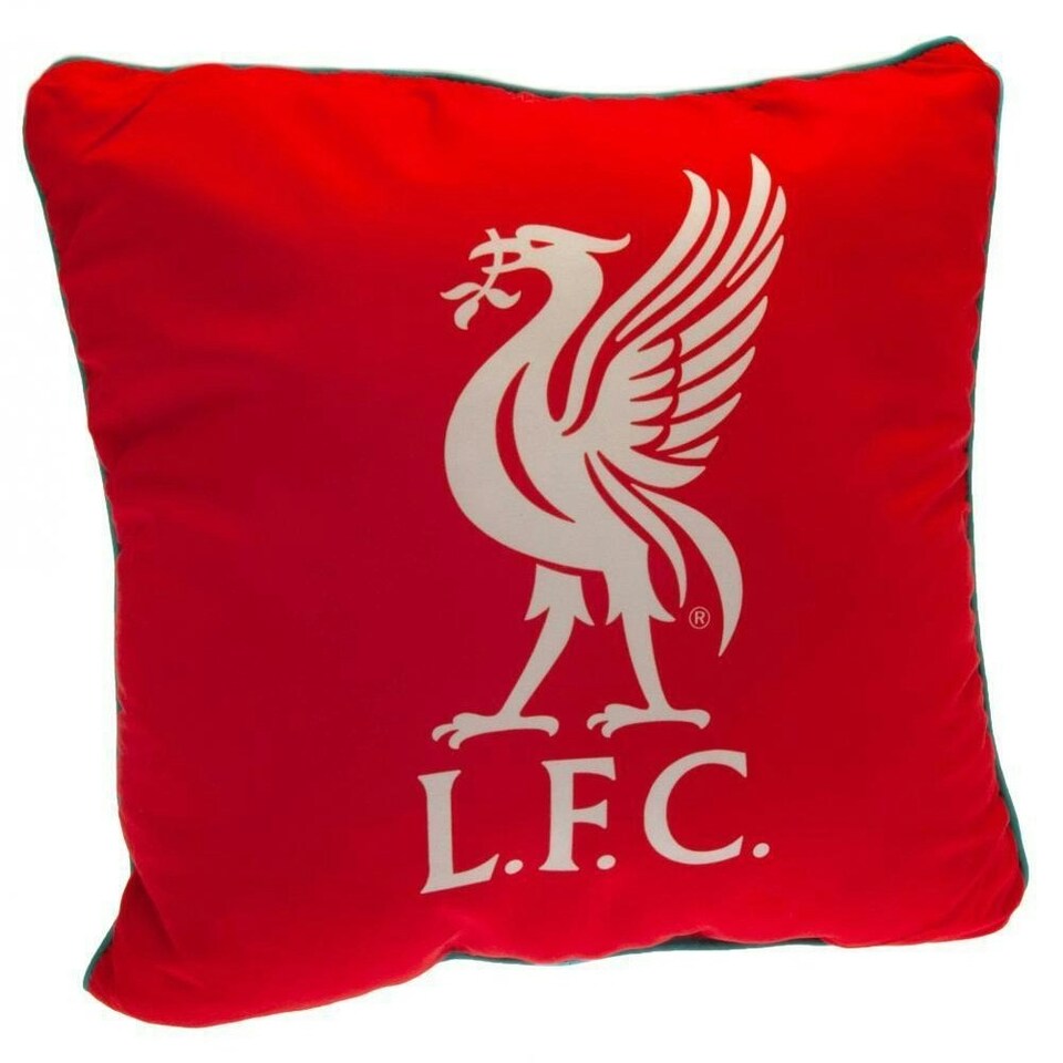 image 1 of Liverpool FC YNWA Crest Square Cushion - Red - One Size