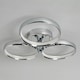 image 4 of BHS Lena Flush Ceiling Light, Silver Grey | Silver