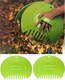 image 3 of 2Pc Large Garden Leaf Grabber Handheld Collector Grabs Gather Leaves Cleaning