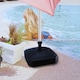 image 2 of Square Umbrella Rattan Parasol Base | Black | 1