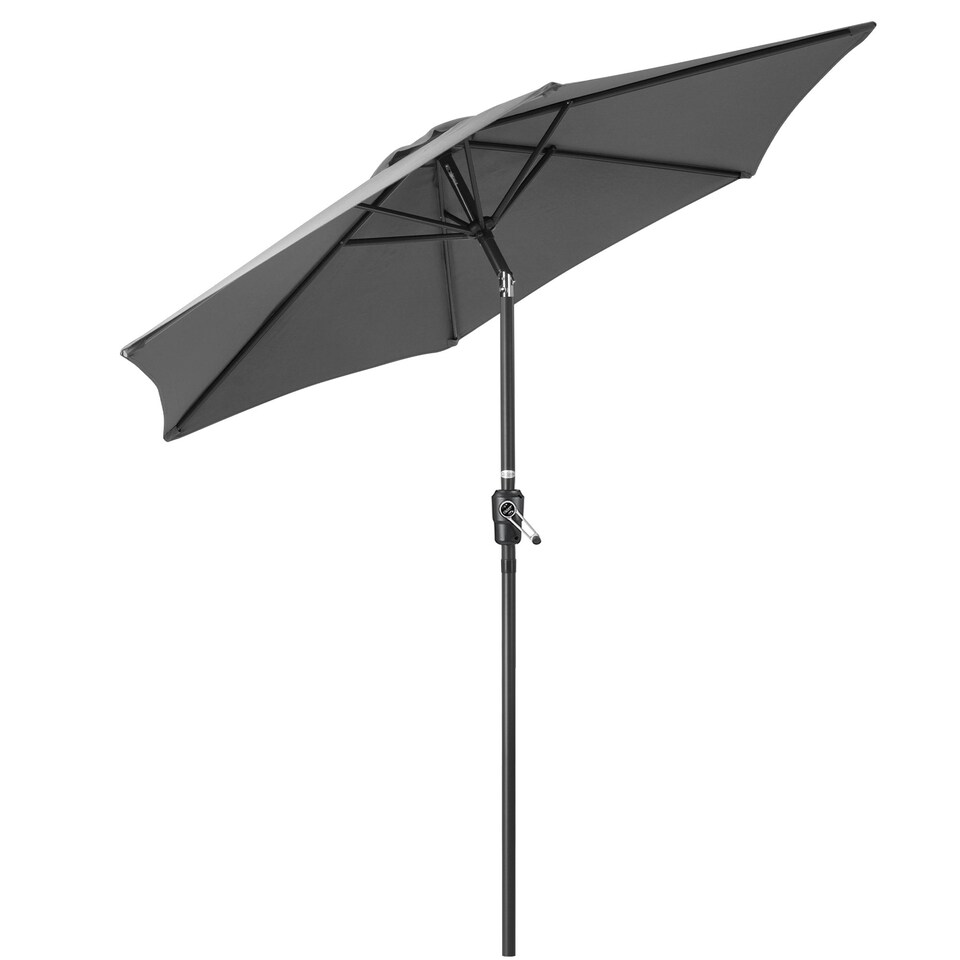 image 1 of 2.4m Crank and Tilt Parasol - Grey