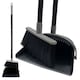 image 1 of Long Handled Dustpan and Brush Set Reduce Bending Tall Lobby Dustpan and Sweeping Brush