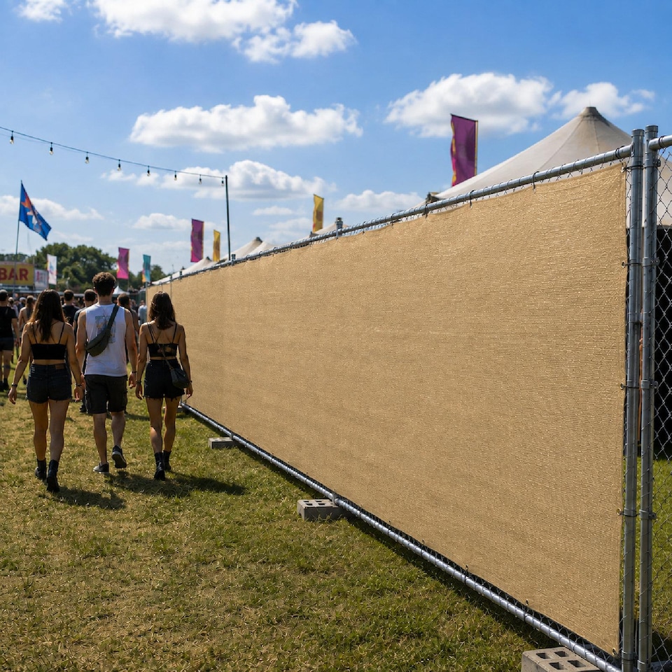 image 1 of True Products Sand Privacy & Balcony Screening Net Heavy Duty 180gsm with Eyelets 1.83m x 4m