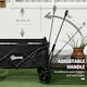 image 4 of Outsunny Foldable Garden Cart, Outdoor Utility Wagon with Carry Bag, Camouflage