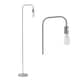 image 1 of Leroy - Grey 151cm Exposed Bulb Floor Lamp Grey