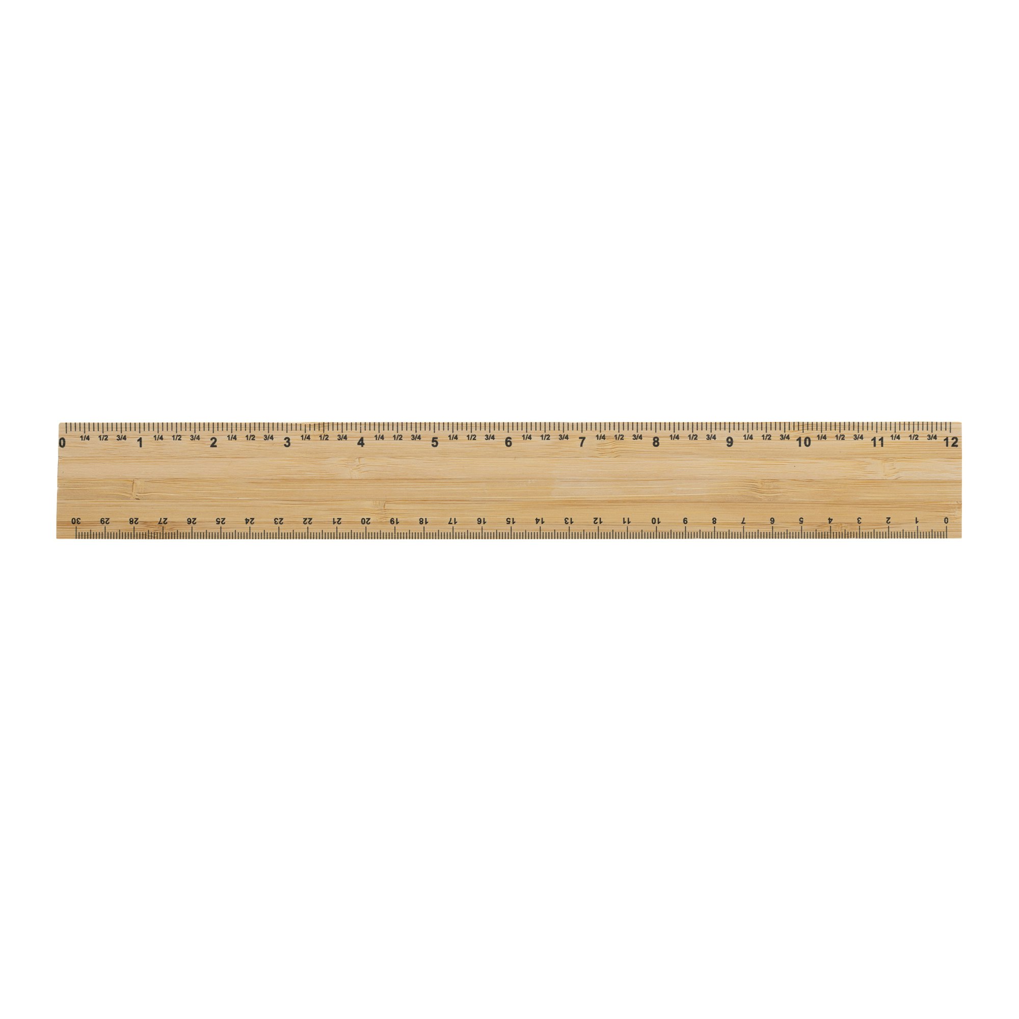 XD Collection Timberson Double Sided Bamboo Ruler - Brown - One Size