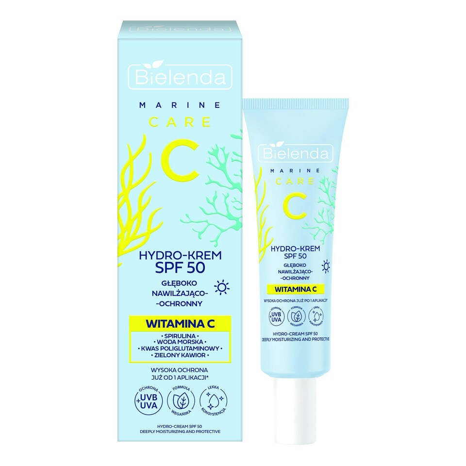 image 1 of Bielenda C Marine Care Hydro-Cream SPF 50 Deeply Moisturising And Protective 40ml