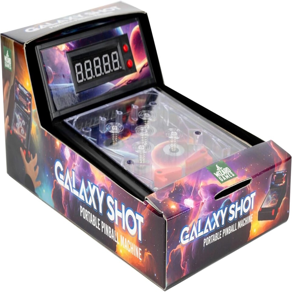 image 1 of Portable Pinball Machine Game Fun With Galaxy Shot Design