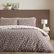 image 2 of Catherine Lansfield Polka Dot Reversible Duvet Cover Set | Brown | Chocolate | Double