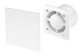 image 2 of 125mm Humidity Sensor Extractor Fan White ABS Front Panel TRAX Wall Ceiling Ventilation