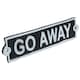 image 6 of Go Away Cast Iron Sign Plaque Door Wall House Home Gate Garden Yard Post