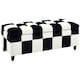 image 1 of HOMCOM 114 x 47 x 47cm Velvet Storage Ottoman, Button-tufted Footstool Box