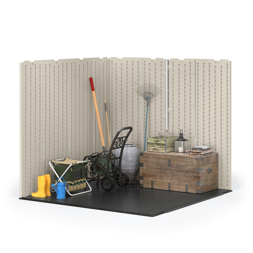 image 1 of Suncast Vista Shed 7x7 Cream