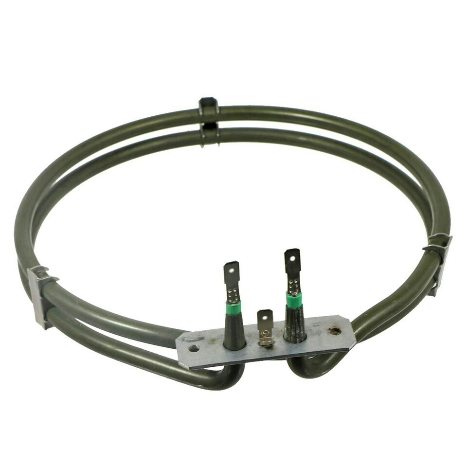 image 1 of SPARES2GO Fan Oven Element 2 Turn for Caple C2230 C2233 C2233BK C2236 Cooker 2000W