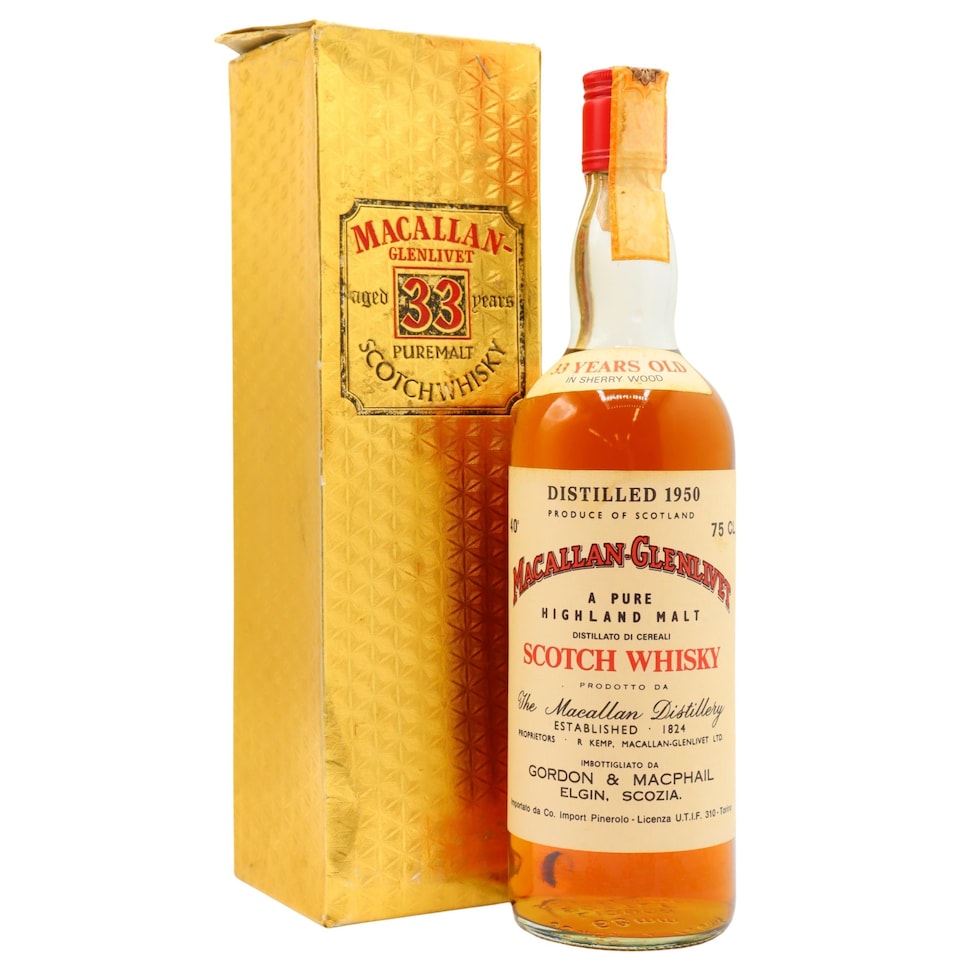 The Macallan Pure Highland Malt Scotch 1950 33 year old Whisky