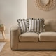 image 3 of OHS 2 Pack Stripe Frill Edge Soft Plush Cosy Cushion Covers Green | Sage