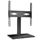 image 1 of Futura 24-60 Inch Universal TV Table Stand, Swivel & Height Adjustable 45kg Load Black