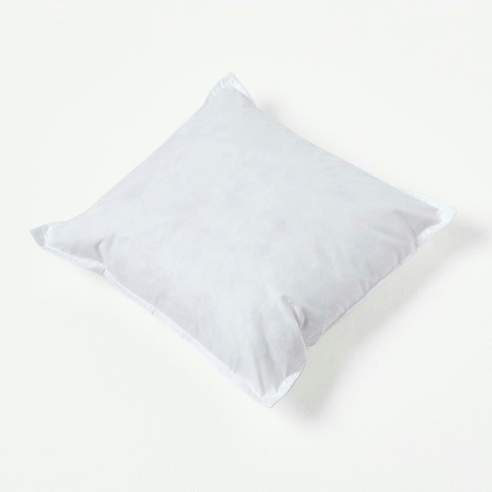 image 1 of Homescapes Luxury Duck Down Cushion Pad Insert Inner 30 x 30 cm (12 x 12 inches) | White | 30 x 30 cm (12 x 12")