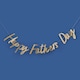 image 2 of Gold 'Happy Father's Day' Card Banner 2m