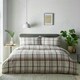 image 1 of Portfolio Home Prague Checkered Bedding Duvet Cover Set Cream | Single