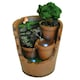 image 1 of Primrose Solar Potted Falls Cascading Water Feature with Lights 39cm