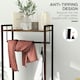 image 6 of HOMCOM Clothes Hanging Rail with 3 Fabric Drawers Storage Shelves for Hallway
