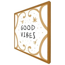 Good vibes (Picture Frame) Brown | Oak | XS