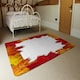 image 3 of Autumn Border (Rug) Red | Small: 60x110cm