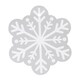 image 2 of Merry Christmas Silver Snowflake Jumbo Gift Bag with Tag
