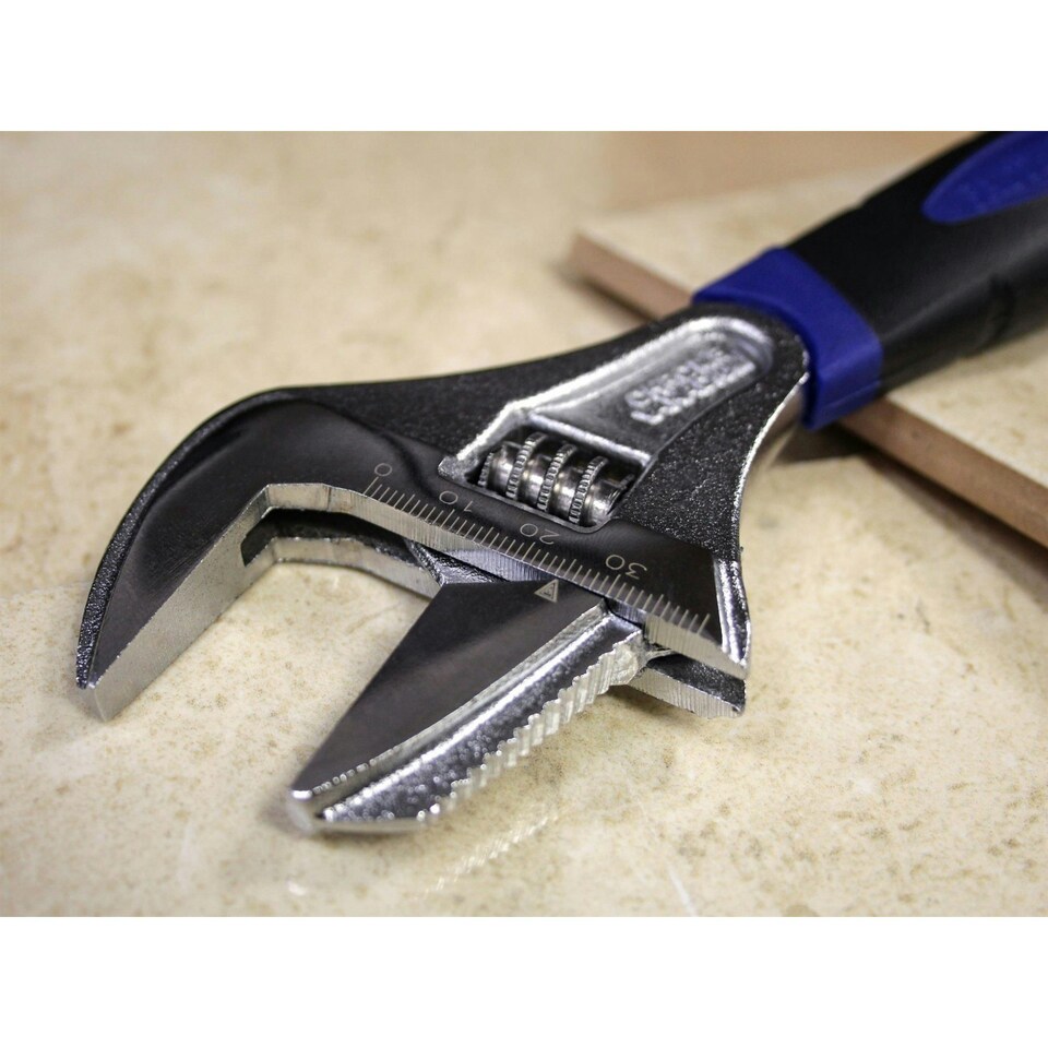 image 1 of Faithfull Wide Mouth Adjustable Spanner 200mm - Multi Colour - 200mm