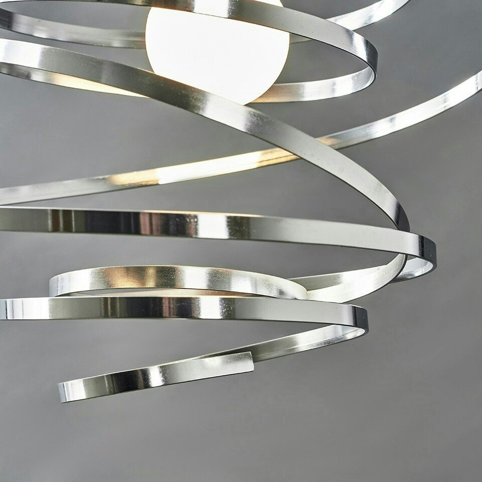 image 1 of ValueLights Bensson Silver Ceiling Pendant Shade