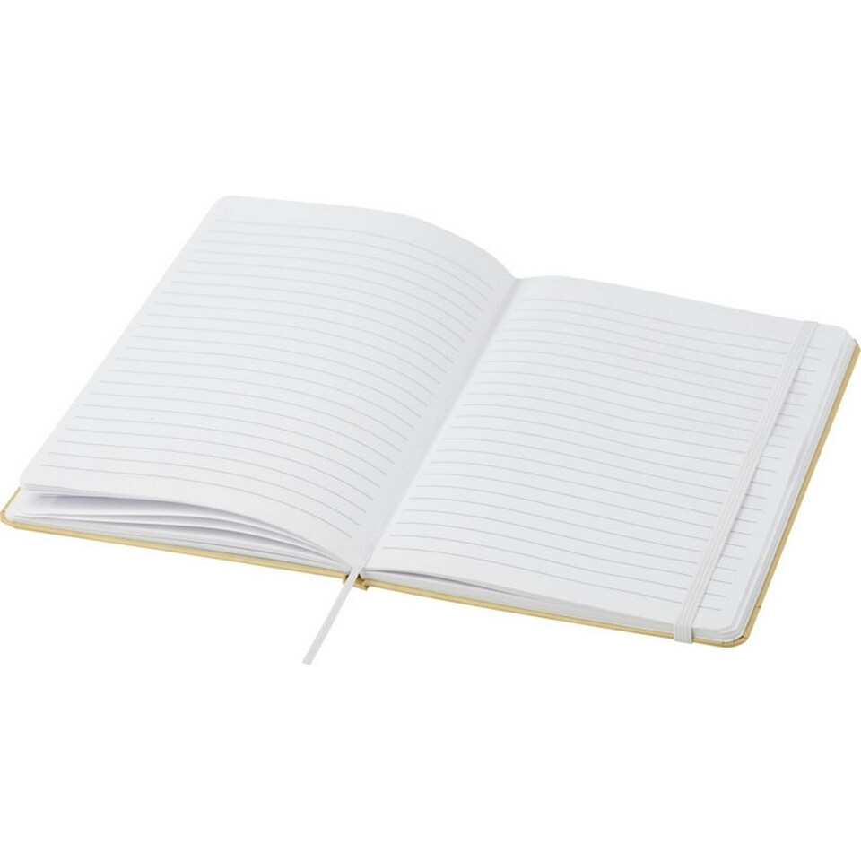 image 1 of Nelida Hard Cover Recycled A5 Notebook - White - One Size