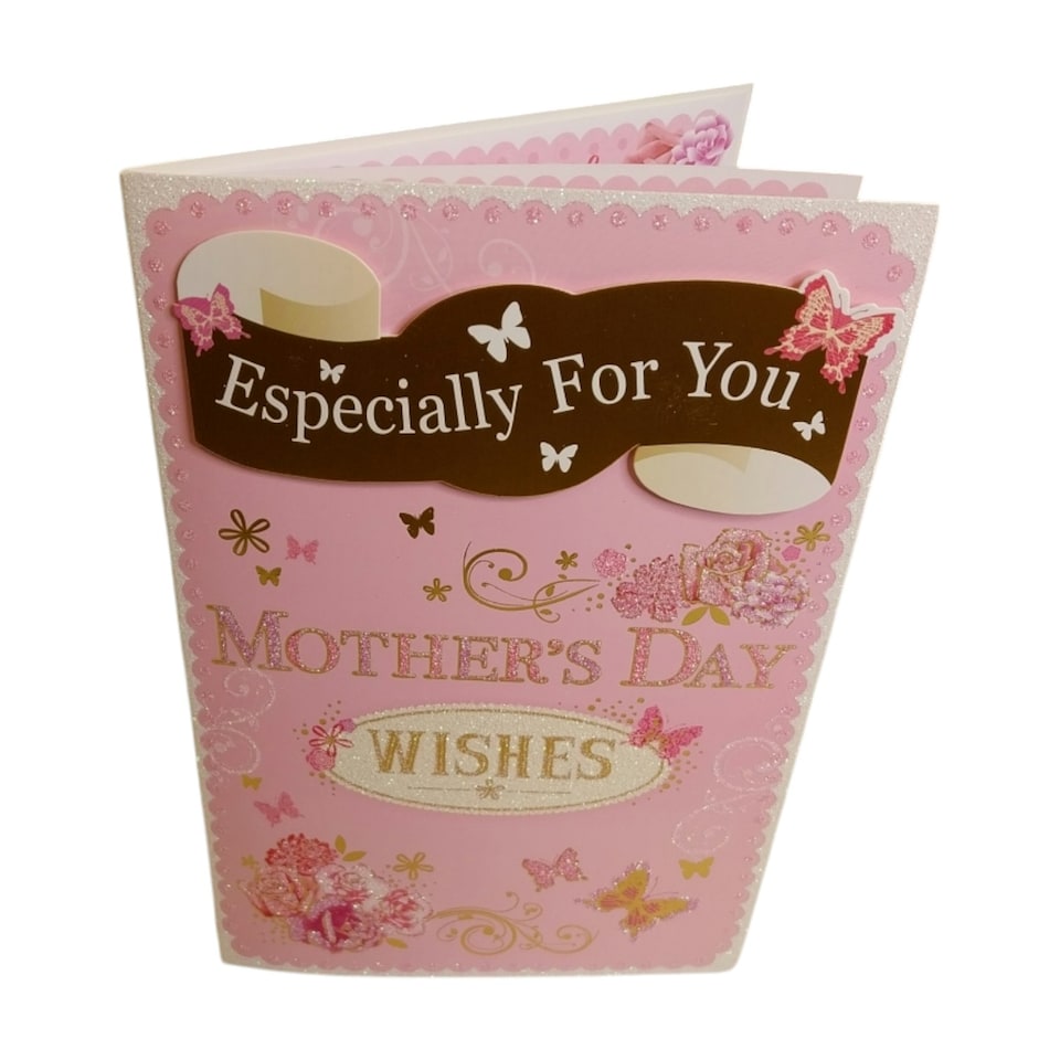 image 1 of Especially For You Butterflies and Flowers Design Mother's Day Boxed Card