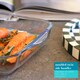 image 4 of Argon Tableware Square Glass Oven Dishes - 24cm x 21cm - Pack of 2 | Clear | Clear | 24cm x 21cm