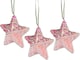 image 1 of 3Pcs Baby Pink Star 12cm - Christmas Tree Hanging Decorations  Ornaments Fairy Tale Themed Xmas Tree Pendant