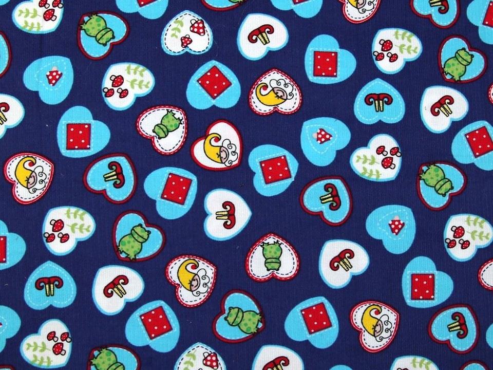 Blue Cotton Needlecord Fabric for Dressmaking, 140cm / 55" Wide - per metre