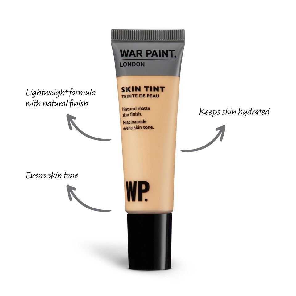 image 1 of War Paint for Men Skin Tint, Matte Natural Finish, Tinted Face Moisturiser with Niacinamide, Hydrates and Evens Out Skin Tone, Lightweight Formula, Shade T2 30ml