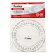 image 1 of 360 Degree 10cm School Transparent Plastic Protractor Ruler