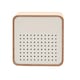 image 1 of Interval Wooden Alarm Clock with Bluetooth Speaker - White White | Brown