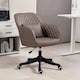 image 2 of Vinsetto Office Chair with Rechargeable Vibration Massage, Brown