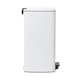 image 7 of Harbour Housewares Square Stainless Steel Kitchen Pedal Bin - 30L - White | White | White