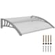 image 1 of Outsunny Door Canopy Awning Outdoor Window Rain Shelter for Door 100 x 75cm | Clear | Clear | 1